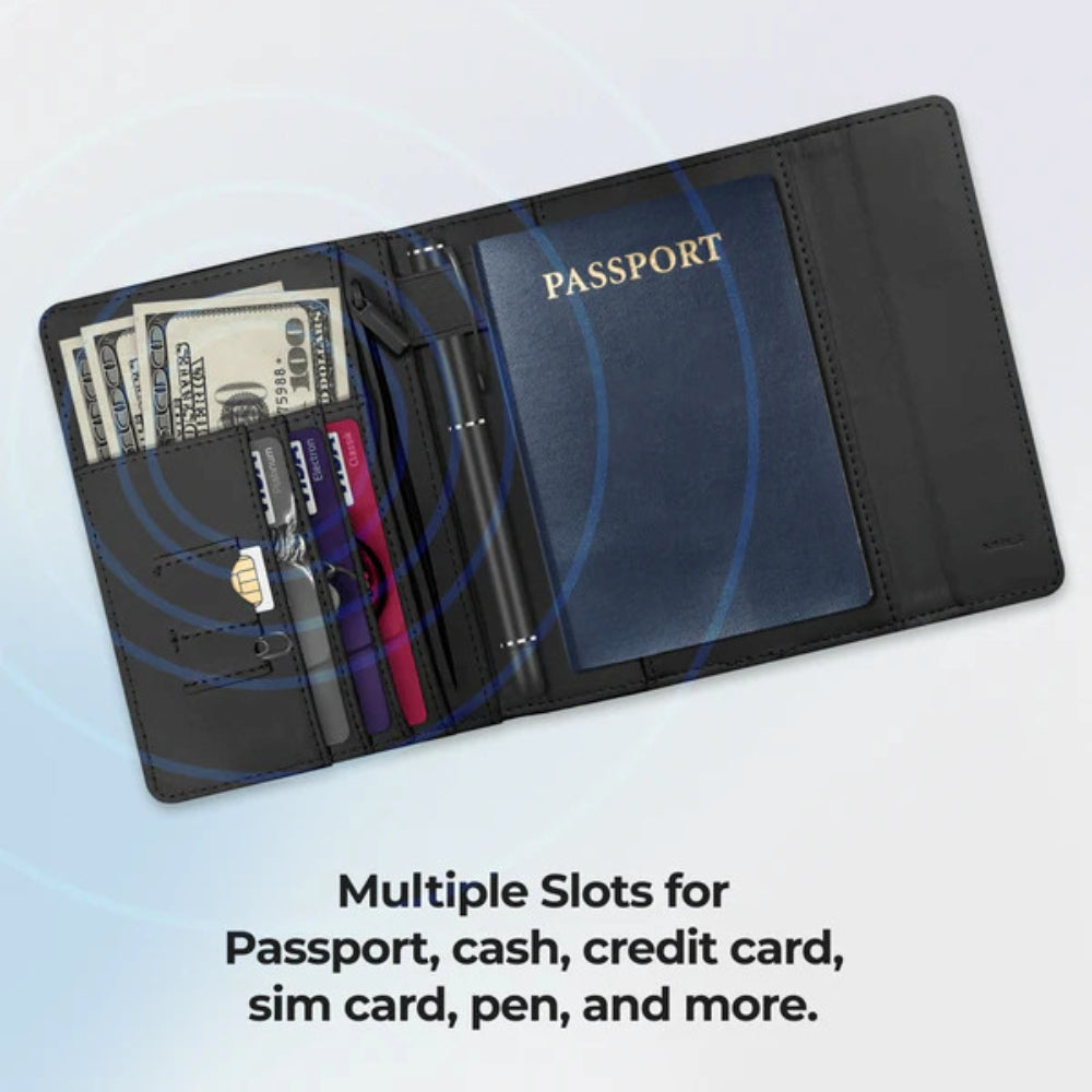 MiBook - MiTag Trackable Travel Passport Wallet - ifyndyou