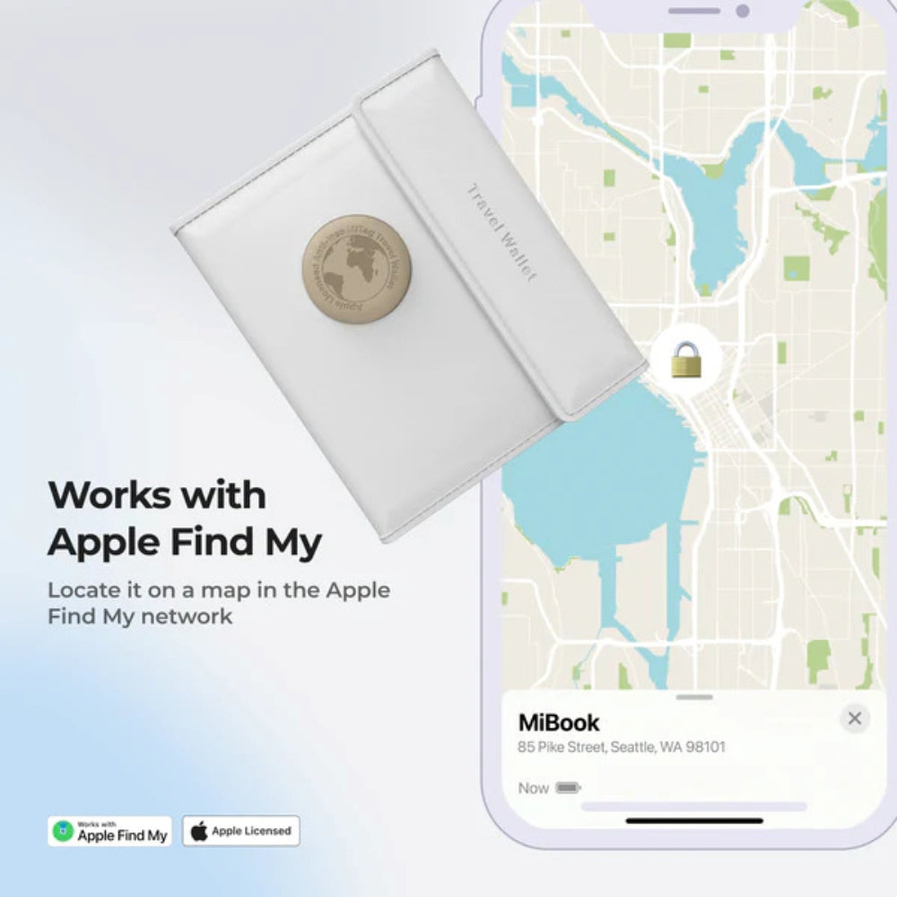 MiBook - MiTag Trackable Travel Passport Wallet - ifyndyou