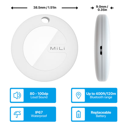 iFynd MiLi-Set of Three MiTag With Three Keychain - ifyndyou
